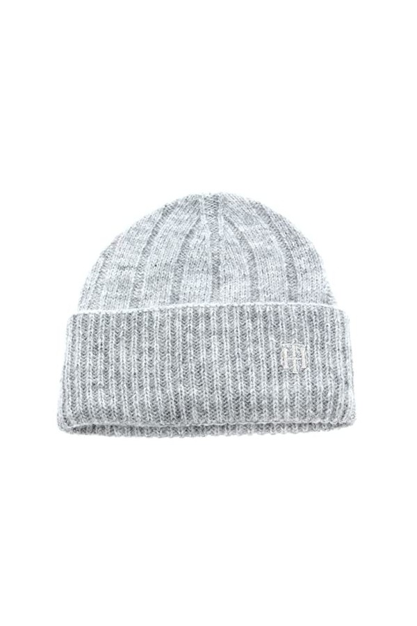 Tommy Hilfiger TH Timeless Hat Knitted Hat Gris clair, Gris clair., taille unique