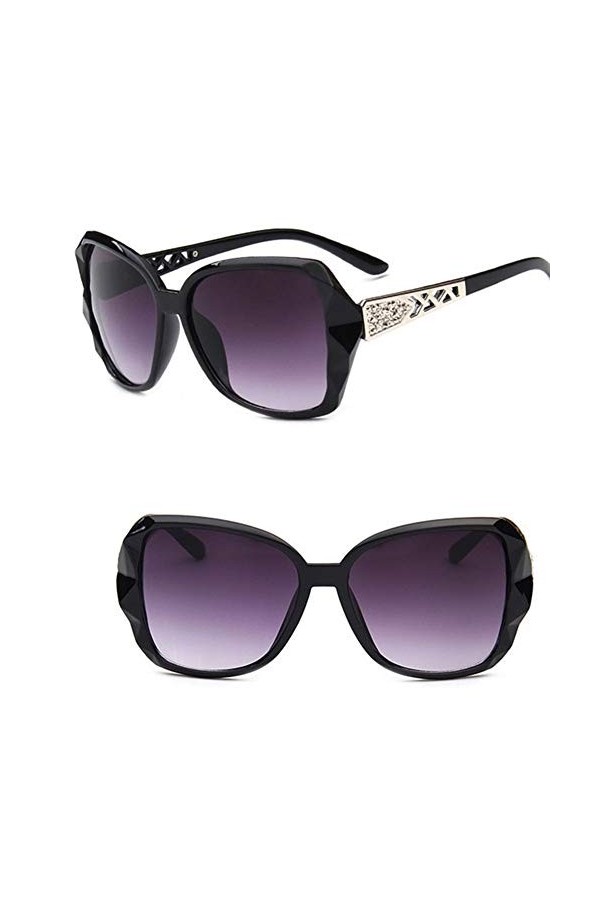 ANICHE Lunettes de Soleil pour Femmes, Vintage Gradient Grand Cadre Lunettes de Soleil Femmes Shopping Lunettes UV400 Couleu