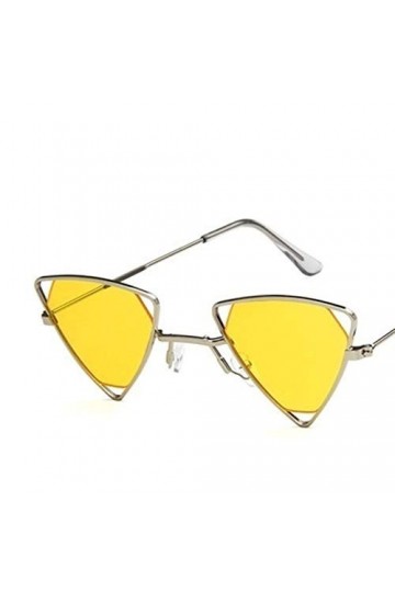 ANICHE Lunettes de Soleil pour Femmes, Triangle New Vintage Lunettes de Soleil Lunettes de Soleil New Punk Femmes ajourées Me