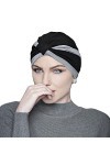 MASUMI Bonnet en coton pour femme contre la perte de cheveux, couvre-chef chimiothérapie pour femme, couvre-chef contre le ca