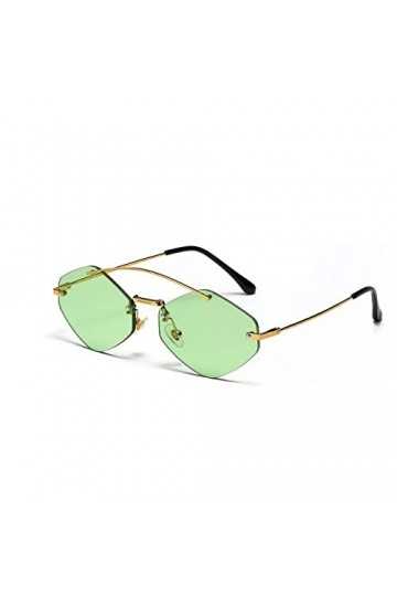 HPIRME Lunettes de soleil surdimensionnées femmes nuances Vintage strass lunettes de soleil dégradé cadre UV400 femmes lunett