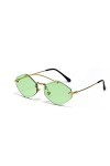 HPIRME Lunettes de soleil surdimensionnées femmes nuances Vintage strass lunettes de soleil dégradé cadre UV400 femmes lunett