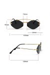 HPIRME Lunettes de soleil surdimensionnées femmes nuances Vintage strass lunettes de soleil dégradé cadre UV400 femmes lunett