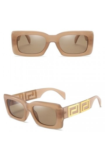 HPIRME Lunettes de soleil carrées pour hommes Rivet Retro Femmes Lunettes de soleil UV400, 4, Taille unique