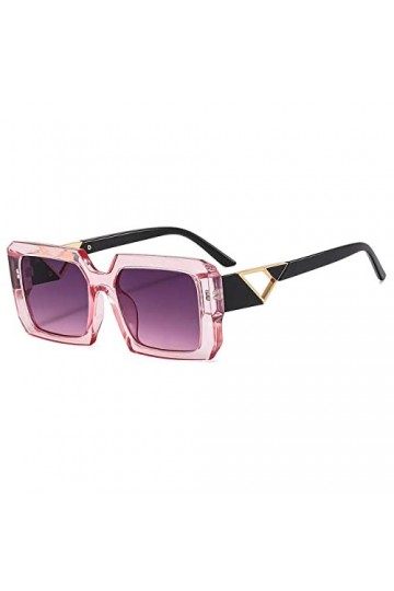 HPIRME Lunettes de soleil carrées pour femmes Lunettes de soleil surdimensionnées Lunettes de soleil UV400 Shades Goggles, ro