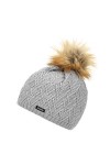 Eisbär Isabella Lux Crystal Bonnet pour Femme Taille Unique Gris Clair/Marron