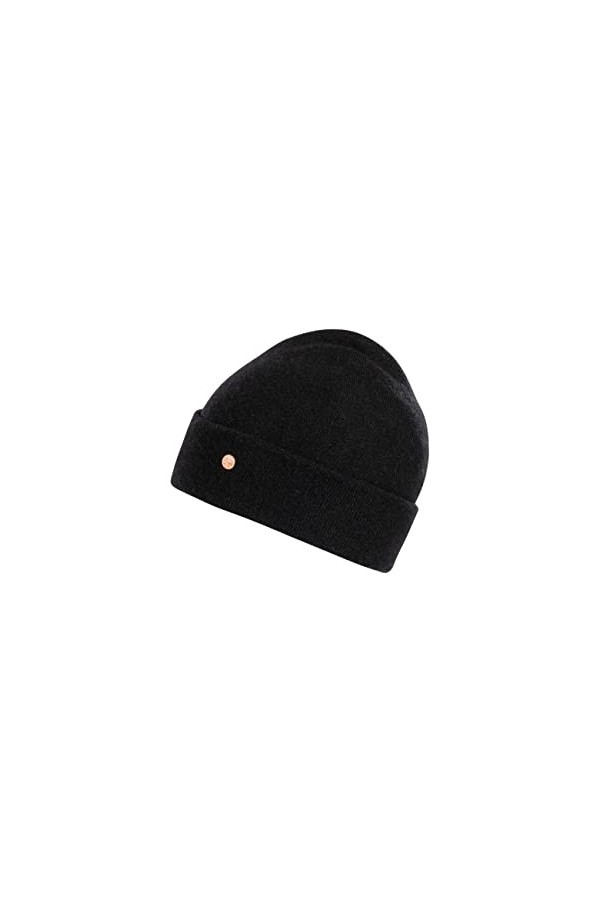 BICKLEY + MITCHELL 2173-01-12-20 Bonnet en Cachemire et Laine mérinos pour Femme, Noir, Taille Unique
