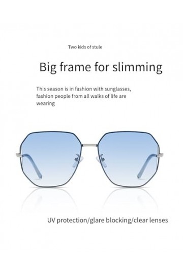 SERONI Lunettes de soleil polarisées vintage polygone avec monture en métal pour homme et femme Verres miroir rétro pour la c