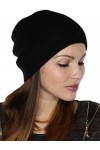 prettystern Bonnet tricoté chapeau Pure Cachemire Cashmere Unisex One-size Beanie - Nior