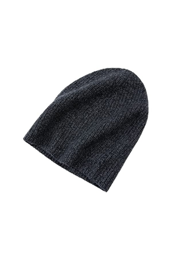 prettystern Bonnet tricoté chapeau Pure Cachemire Cashmere Unisex One-size Beanie - Nior