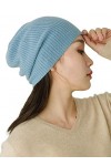prettystern Bonnet tricoté chapeau Pure Cachemire Cashmere Unisex One-size Beanie - Nior