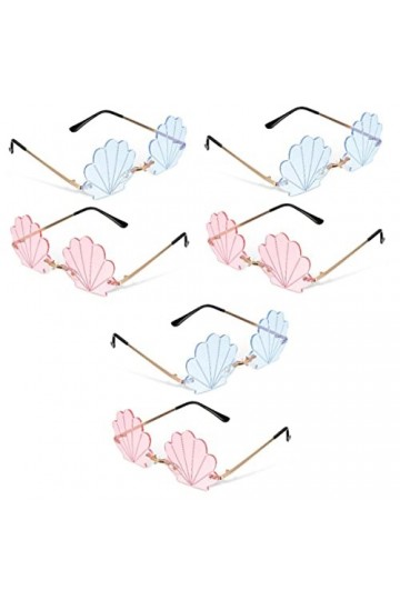 Toddmomy 4 Paires De Lunettes De Soleil Lunettes Sans Monture Lunettes De Soleil À La Mode Lunettes De Soleil Sans Cadre Lune