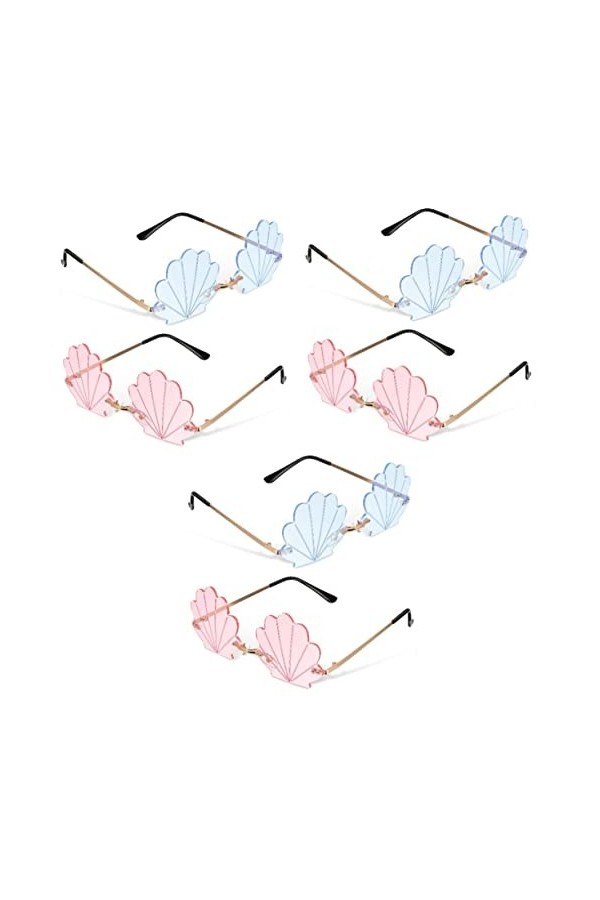 Toddmomy 4 Paires De Lunettes De Soleil Lunettes Sans Monture Lunettes De Soleil À La Mode Lunettes De Soleil Sans Cadre Lune