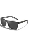 AVAWAY Lunettes de soleil polarisées pour homme TR90 Monture super légère Protection UV400 Lunettes de soleil carrées CAT 3