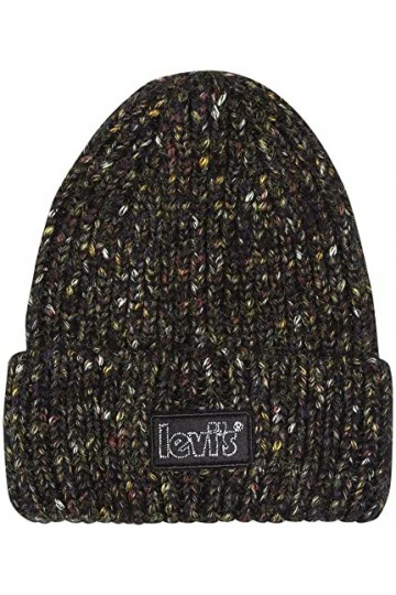 Levis Femme Womens Chunky Beanie Hat, REGULAR BLACK, Taille unique EU