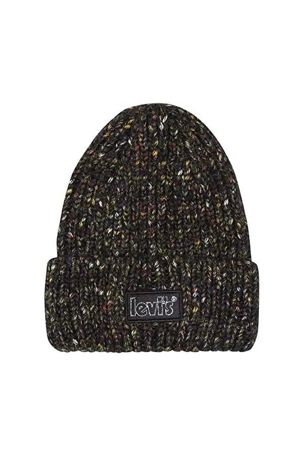 Levis Femme Womens Chunky Beanie Hat, REGULAR BLACK, Taille unique EU