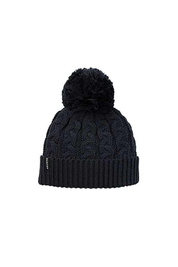 Burton Femme Zippy Fleece-lined Bonnet, True Black, Taille unique EU
