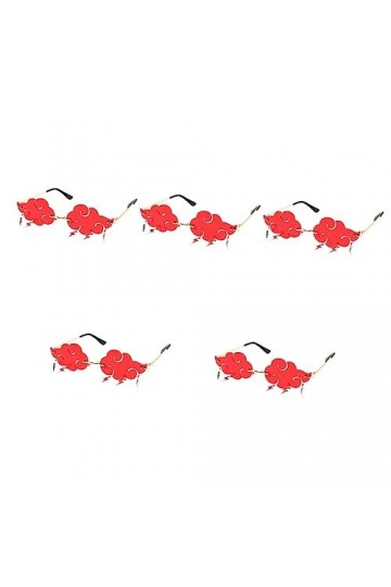 SOIMISS 5 Pièces Pas De Lunettes De Soleil Lunettes Disco Des Années 70 Lunettes De Soleil Goutte De Pluie Nuage Lunettes De 