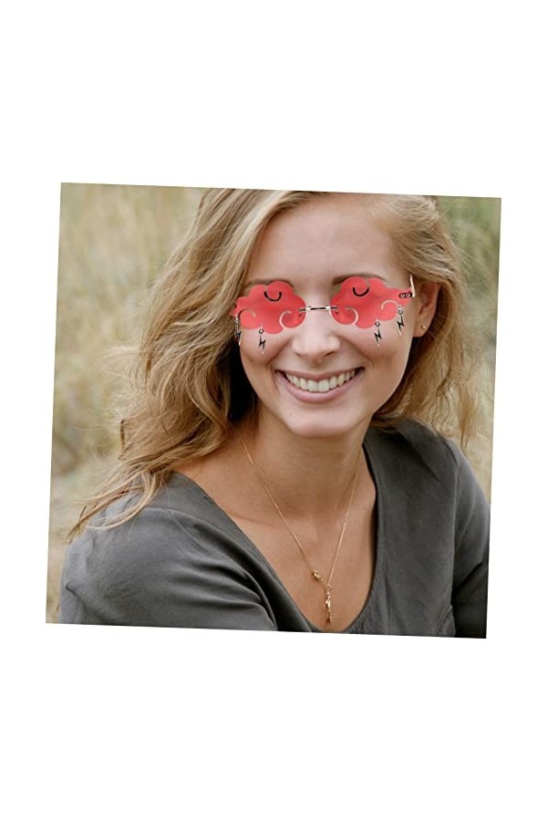 SOIMISS 5 Pièces Pas De Lunettes De Soleil Lunettes Disco Des Années 70 Lunettes De Soleil Goutte De Pluie Nuage Lunettes De 