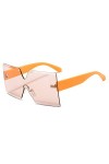 HPIRME Lunettes de soleil une pièce sans monture femmes lunettes de soleil carrées surdimensionnées UV400Eyewear dames UV400 