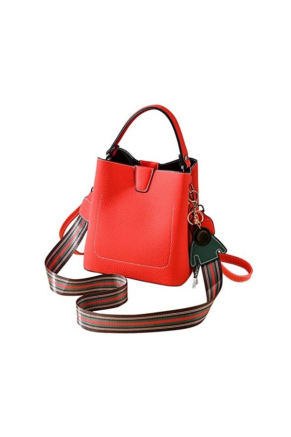 FANDARE Sac à Main Femme Sac portés épaule Étanche Sacs à Bandoulière PU Cuir Sac Messager Sac Fourre Sacoche pour Voyage Tra