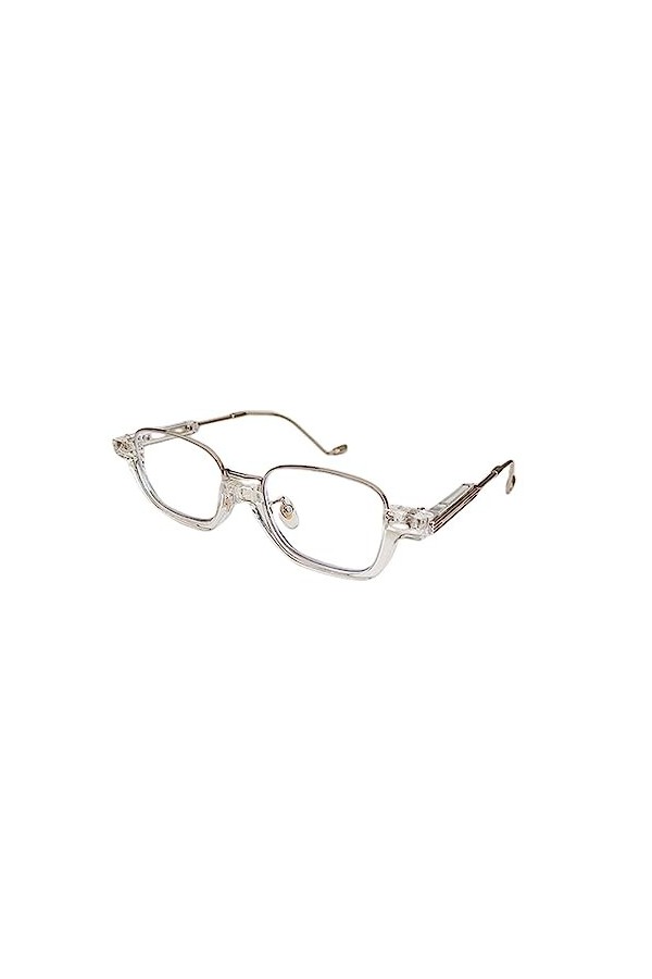 Rectangle Semi-Métal Femmes Lunettes de Soleil Vintage Verres Clairs Lunettes Hommes Lunettes Cadre UV400,5,Taille Unique
