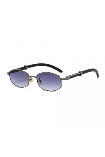 MUTYNE Lunettes de soleil de mode irrégulières Femme Homme Tendance Rétro Cadre en métal Lunettes de plein air Petites Jambes