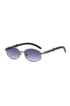MUTYNE Lunettes de soleil de mode irrégulières Femme Homme Tendance Rétro Cadre en métal Lunettes de plein air Petites Jambes