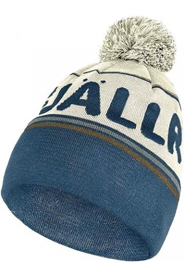 FJÄLLRÄVEN Mixte Fjällräven Pom Hat, Chalk White-Indigo Blue, Taille unique EU