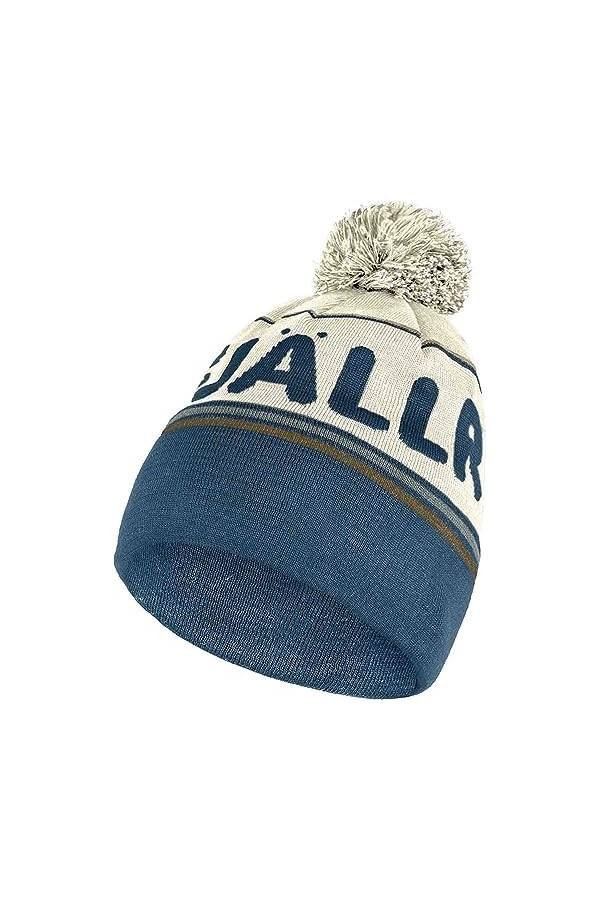 FJÄLLRÄVEN Mixte Fjällräven Pom Hat, Chalk White-Indigo Blue, Taille unique EU