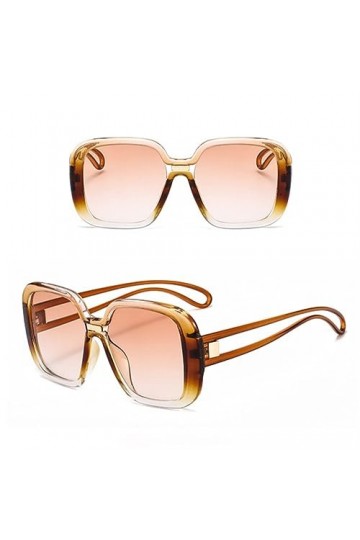 HPIRME Lunettes de soleil rondes surdimensionnées femmes Vintage coloré verres ovales lunettes hommes lunettes de soleil nuan