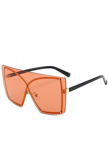 ZENYS Lunettes De Soleil À Grand Cadre Mode Femmes Lunettes De Soleil Décoratives De Vacances en Plein Air Color : E, Size :