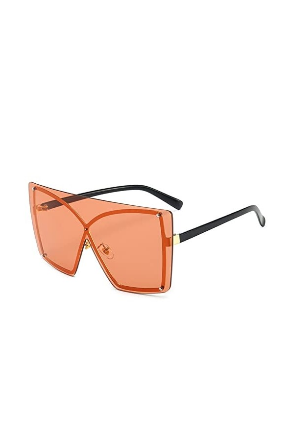 ZENYS Lunettes De Soleil À Grand Cadre Mode Femmes Lunettes De Soleil Décoratives De Vacances en Plein Air Color : E, Size :