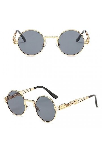 WANGOLK Lunettes de soleil yeux de chat femmes lunettes réfléchissantes en métal vintage pour femmes miroir rétro, 2, taille 