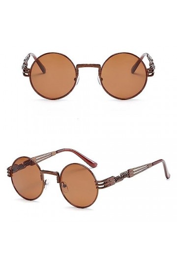 WANGOLK Lunettes de soleil yeux de chat femmes lunettes réfléchissantes en métal vintage pour femmes miroir rétro, 5, taille 