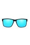 VIAHDA Lunettes de soleil polarisées pour hommes conduisant des lunettes de soleil pour femmes Spuare Mirror Summer UV400, 60
