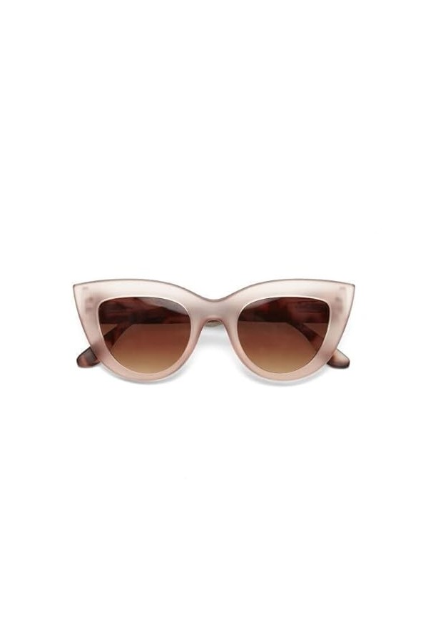 Lunettes de soleil OKKIA Claudia Big Cat Eye Rose Havana