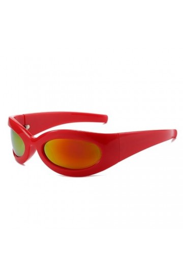 MUTYNE Steampunk Lunettes de Soleil pour Femmes Sport Homme Femme Lunettes de Soleil personnalité Lunettes Anti-UV Lunettes d