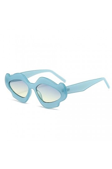 HCHES Punk lunettes de soleil femmes flamme lunettes de soleil pour dames rétro lunettes irrégulières nuances drôle UV400, C2