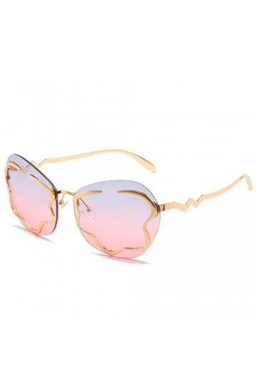 FOOOZ Lunettes de soleil sans cadre pour femmes Lunettes de soleil nuage personnalisées Lunettes de soleil, C4, Autre