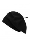 BICKLEY + MITCHELL 2174-01-9-20 Beret pour Femme Cashmere Merino Blend Bonnet, Noir, Taille Unique