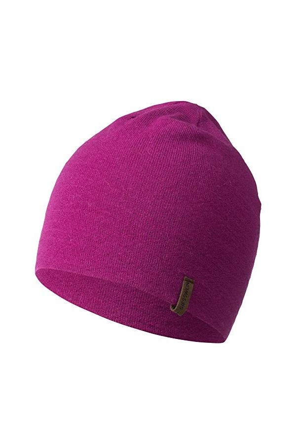GIESSWEIN Bonnet Gehrenspitze Orange Fluo One - Casquette Fonctionnelle en Laine mérinos, Capuchon de Sport Unisexe, Chapeau 