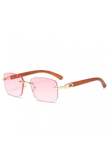 MUTYNE Lunettes de soleil carrées vintage femmes rétro sans monture lunettes de soleil hommes punk lunettes nuances cadres en