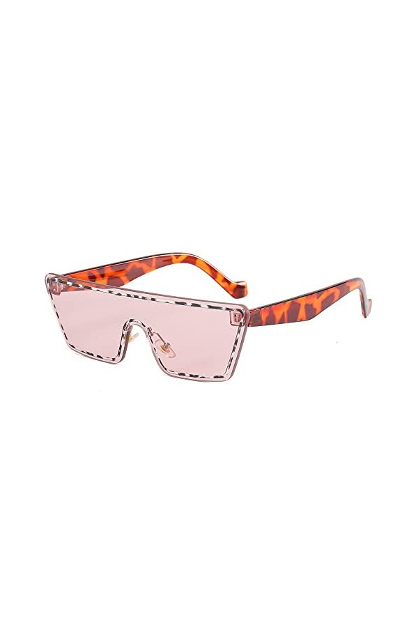 Lunettes de soleil carrées sans monture Femmes Hommes Oversize Rétro Rectangle Lunettes Big Shades Femme UV400 Lunettes de so