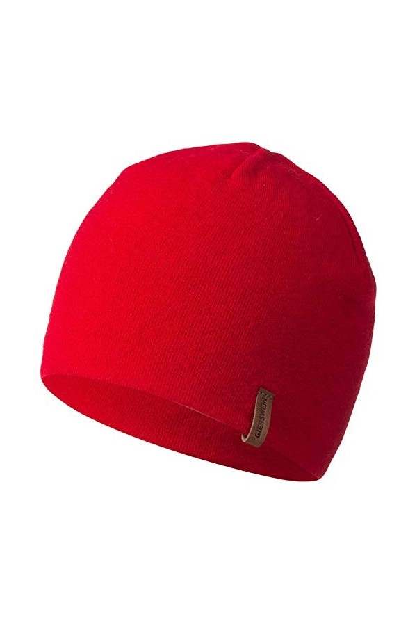 GIESSWEIN Bonnet Gehrenspitze Orange Fluo One - Casquette Fonctionnelle en Laine mérinos, Capuchon de Sport Unisexe, Chapeau 