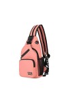 FANDARE Femme Sac de Poitrine Petit Sacs à Dos avec Trou pour écouteurs Sac à Bandoulière Fille Sacoche Bandouliere Sling Bag