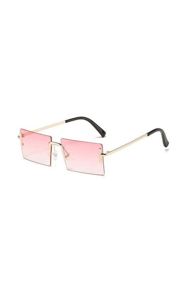 SUYGGCK Lunettes de Soleil Femmes Summer Gradient Sunglasses Square sans Bordure De Soleil Driving Sunglasses Uv400-C6
