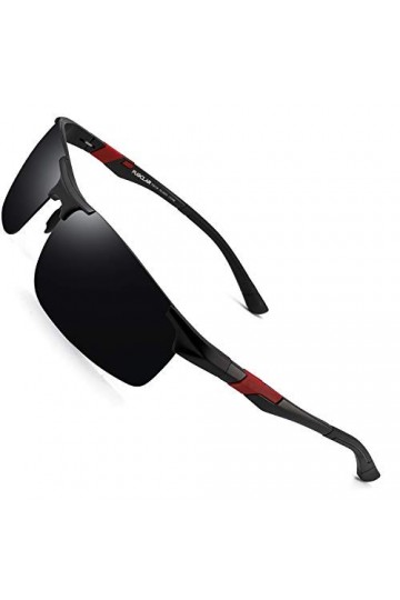 PUKCLAR - lunettes de soleil de sport polarisées pour hommes et femmes, lunettes de soleil de conducteur, course, vélo, lunet