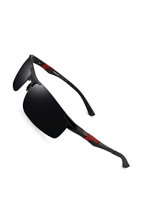 PUKCLAR - lunettes de soleil de sport polarisées pour hommes et femmes, lunettes de soleil de conducteur, course, vélo, lunet
