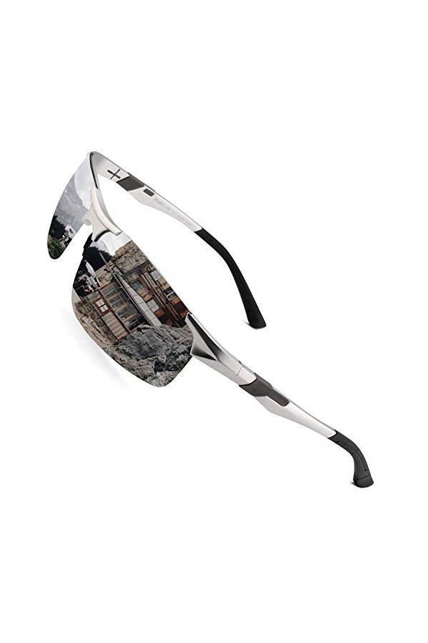 PUKCLAR - lunettes de soleil de sport polarisées pour hommes et femmes, lunettes de soleil de conducteur, course, vélo, lunet